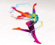 depositphotos 8836901 the dancing girl with colorful spots and splashes on a light bac.jpg from dance