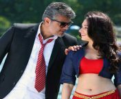 ajith and tamannaah bhatia in a still from the tamil movie veeram.jpg from bangla mami ka video tamanna sex coming mommy