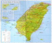 large detailed travel map of taiwan.jpg from 台灣
