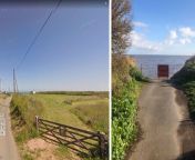 left google s street view of beach road last taken in 2009 right beach road in january 2023 the wooden gate on the right of each picture is the same photographer google olivia rudgard bloomberg.jpg from village 1st time vargin silty saree