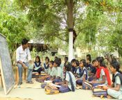 east india children in outdoor classroom.jpg from school outdoor indian
