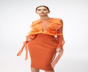 sukeina miracle skirt top orange.jpg from sukeina attar