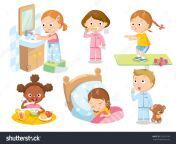 routine clipart stock vector children s daily routine 252033190.jpg from Ø³ÙØ§Ø¡ Ø§ÙØªÙÙÙ routine today