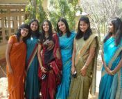 chennai girls celebrating their farewell.jpg from indian grup gir