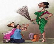 indian home maid servant naukrani funny cartoon.jpg from maid naukrani