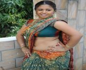 hot telugu actress sunakshi sexy navel show photos in saree 5.jpg from telugu bus sexy