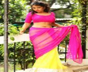 bhavya sri pink half saree ragalahari42.jpg from saree navels