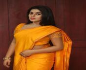 actress poorna latest yellow saree stills 281929.jpg from tamil actress poorna saredia house waif