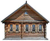 traditional russian house izba isolated white 181467920.jpg from izbhz jpg