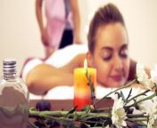 woman getting hot stone massage treatment professional beautician therapist spa salon luxury wellness back stress relief 190224932.jpg from salon hot video