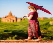 young girl traditional burmese parasol visiting ancient temples bagan myanmar young girl bagan myanmar 180051039.jpg from myanmar သဇင် xxxx new young girl first time sex video mp4