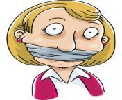 gagged woman cartoon gag over her mouth 41570358.jpg from cartoon tied mouth gagged