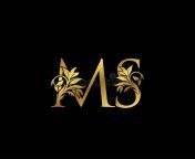 golden m s ms letter floral logo vintage drawn emblem book design stamp weeding card brand name business restaurant 184963226.jpg from msnameimages