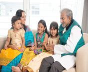 portrait happy indian family talking home asian people indoors lifestyle indian family home 101154156.jpg from indian home sex videoह