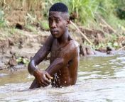 african poor man taking bath river madagascar 48047652.jpg from african bathing