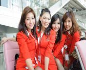 airasia crew members bangkok oct posing bangkok airport october bangkok thailand berhad malaysian low cost 63299087.jpg from bangkok xxx rai clip 鍞筹