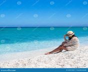 young beautiful girl enjoying beach tropical woman holiday white 44331962.jpg from beautiful young enjoying in beach