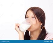 girl drinking milk 19716818.jpg from woman bobe milk