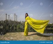 indian girl wearing green saree standing landscape beautiful indian young model wearing green traditional saree standing 183818880.jpg from saree open pissingphotos