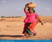 local woman carrying jar water her head khichan village rajasthan india 42402833.jpg from 114 chan hebedian village bhabhi chudai video