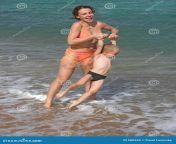 mother play son beach 500559.jpg from son and mom at nudist