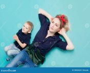 mom sons portrait blue background large cheerful family mom sons portrait blue background 109535524.jpg from moms and sons 3gp blue flmes sexy