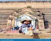 myanmar young girl selling incense mingun pahtodawgyi famous tourist attraction sagaing myanmar sagaing myanmar february 146361858.jpg from myanmar မိုးဟေကိá