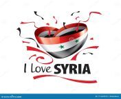 national flag syria shape heart inscription i love vector illustration 171649076.jpg from love syria
