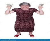 old maid funny grandma holding cash money isolated 19179337.jpg from grandma ugly