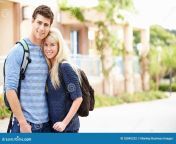 portrait student couple outdoors university campus 52845232.jpg from couple student