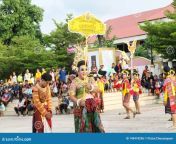 rasisalai sisaket thailand may thai group performing music dancing ancient rocket festival parade agriculture 149474296.jpg from thai group