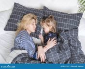beautiful mother daughter fell asleep playing daughter mother sleeping bed 143331517.jpg from sleep daughter candid