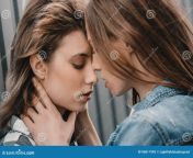 beautiful sensual girlfriends hugging kissing passion close up portrait 96811995.jpg from beautyful kissing