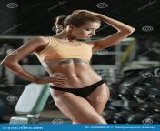 beautiful woman bodybuilder gym beautiful woman bodybuilder gym show biceps fitness concept vertical photo 163880678.jpg from 231007　bodybuilder　woman