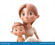 d icon cute little boy hug her mother mom son love as family greeting card mothers day concept media cartoon minimal style d 274847000.jpg from 3d cartoon mom son