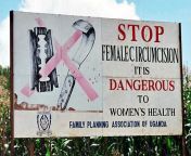 640px campaign road sign against female genital mutilation cropped 2.jpg from female circumcision