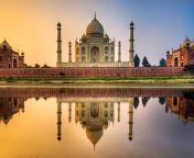 359511 india taj mahal asian architecture love landscape water reflection sunset.jpg from indai com