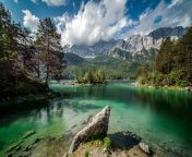 262458 nature landscape lake forest mountain clouds germany island trees summer green water.jpg from natur