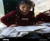 an indian schoolgirl reads outside her classroom in the tribal district d9m7nc.jpg from 15 to 16 indian schoolgirl sexngla