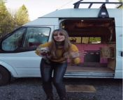girl turns an old van into her home and travels the world with her dog 61f8e82bdfbc8700.jpg from ame in a van instagram