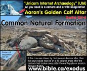 exodus route archeology mt sinai lawz maqla altar of golden calf aaron cow rock art petroglyphs.jpg from bent asafir 28