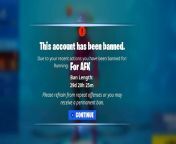 fortnites banned screen 1678458790.jpg from view full screen got banned for posting this to my private posts on accident lol idk if it was worth it what do you think mp4