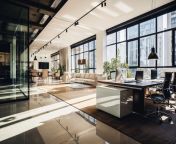 modern office interior with open floor plan scaled jpeg from ofice