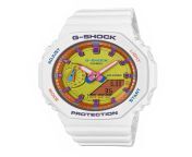 gma s2100bs 7aer casio g shock white rubber multi coloured dial front image.jpg from candoqs2100 cccando phh