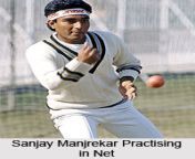 2sanjay manjrekar practising in net.jpg from sanjay manjrekar