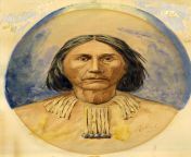 nisqually chief leschi 1808 1858 watercolor by raphael coombs 1894 jpeg from ls chi