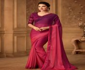 pink silk embroidered saree with blouse 516.jpg from pink saree