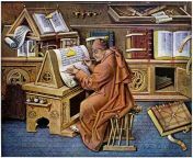 the scribe at work.jpg from sri be