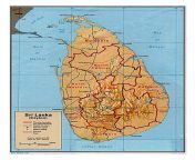 detailed political and administrative map of sri lanka with relief roads railroads and major cities 1974 small.jpg from siri lanka navelnd