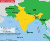 names on international border lines of india neighbouring countries of india pakistan afghanistan china nepal bangladesh loc lac.jpg from india sharing